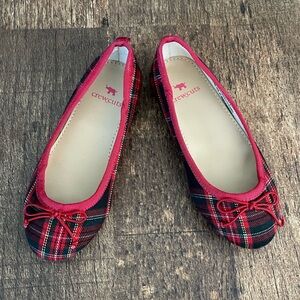 NWOT Crewcuts Christmas Plaid Ballet Flats